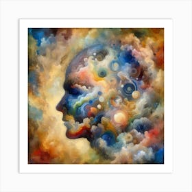 Abstract Of A Head Art Print