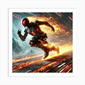 Flame Dash Art Print