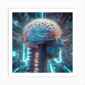 Human Brain 32 Art Print