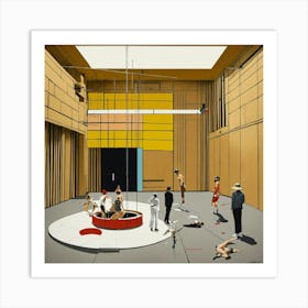 Bauhaus Minimal Painting (1) Art Print