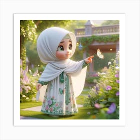 Muslim Girl Art Print