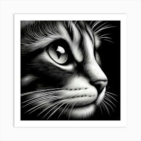 Cat Portrait Art Print