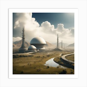 Futuristic City 267 Art Print