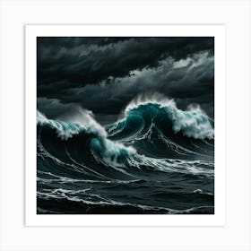 Stormy Sea 7 Art Print