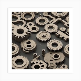 Gears 3 Art Print