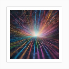 Abstract Rays Of Light 9 Art Print