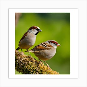 Sparrows Art Print