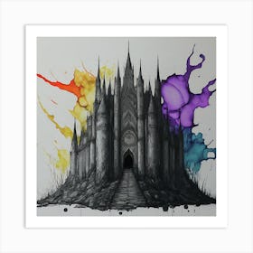 Castle Of Rainbows Art Print