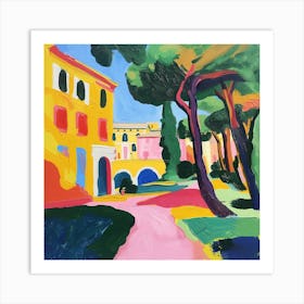 Abstract Park Collection Villa Doria Pamphili Rome 2 Art Print