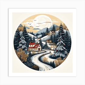 Winter Landscape 9 Art Print