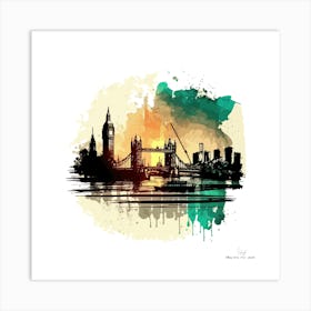 London Skyline.A fine artistic print that decorates the place. Art Print
