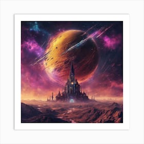 Space Castle 1 Art Print