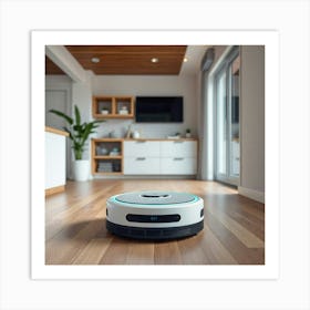 Asm A Smart Robot Clean The Floor Inside A Smart Home 525d8967 379d 41ed 99e6 339c91c64ced Art Print