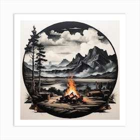 'Campfire' Art Print