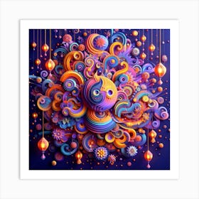 3d Art Art Print