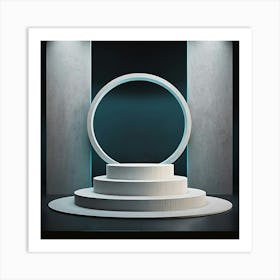 Stage With A Circle Art Print