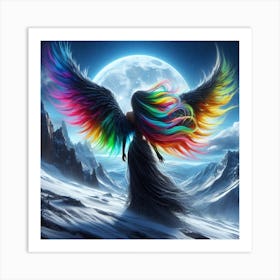 Rainbow Angel Art Print