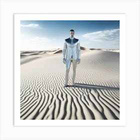Man Standing In Desert 6 Art Print