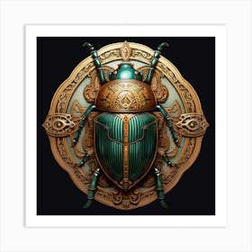 Egyptian Scarab 1 Art Print