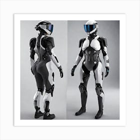 Futuristic Female Robot 2 Art Print