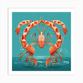 Prawns 1 Art Print