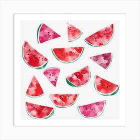 Watermelon Slices 1 Art Print