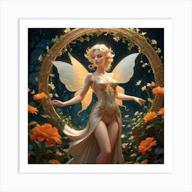 Fairy In A Circle Art Print