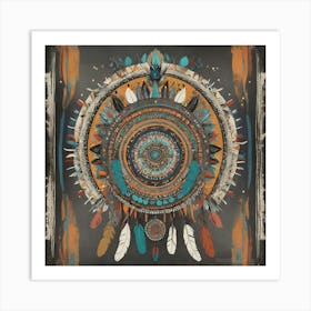 Tribal Enigma Boho Art Style Art Print 3 Art Print