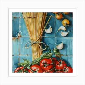 Italian Food Painting Art Print