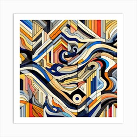 Abstract Visual Connection Art Print