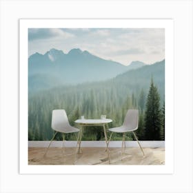 Mountain Scene Wall Mural Art Print