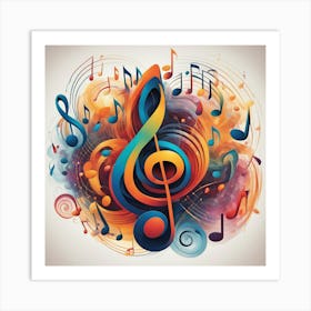 Music Notes 4 Art Print