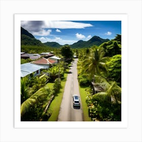 Plant Community Vegetation Window Car Holiday Maker Drone District Tour Tourism Rural Walk (7) Art Print