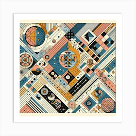 Abstract Geometric Pattern 20 Art Print