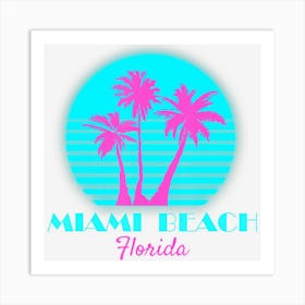 Miami Beach Florida Souvenir South Beach Art Print