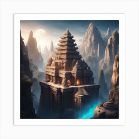 Mountain Temple 6 Art Print