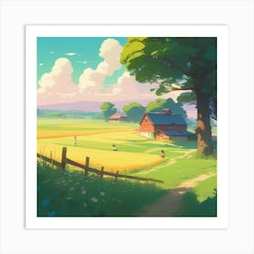 Landscape Painting 83 Art Print