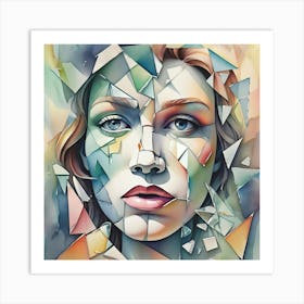 Woman'S Face 3 Art Print