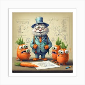 Carrots 8 Art Print