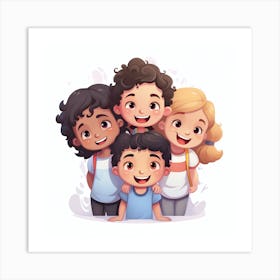 Happy Children Art Print