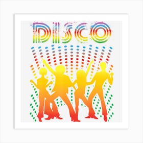 Disco Vintage Style Dancing Retro Disco Art Print