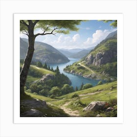 Landscape Painting Art Print