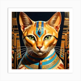 Do you like cats? This is the Pharaonic cat 8 Art Print