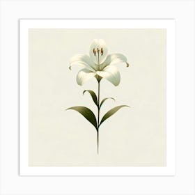 White Lily 2 Art Print