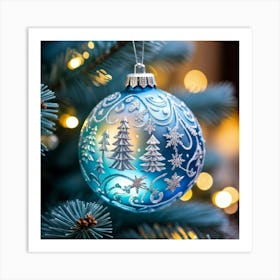 Christmas Tree Ornament 3 Art Print