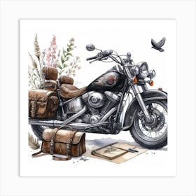Motorcycle 4 Art Print