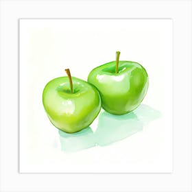 Green Apple Art Print