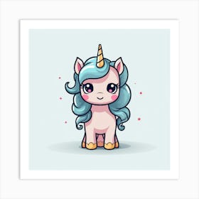 Cute Unicorn 17 Art Print