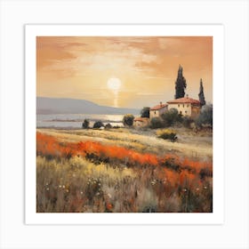 Lyrical Landscape Tapestry Art Print