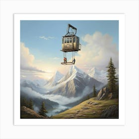 Mountain Lift Art Print 1 Art Print